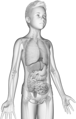 Human body with HLH symptoms